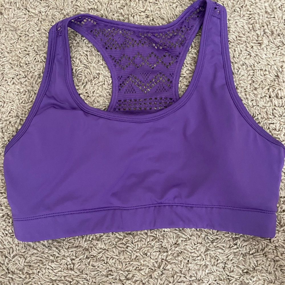 Zyia  size Large purple bomber bra